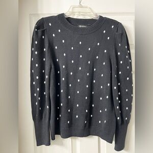 Versona black and white polkadot sweater